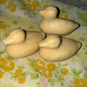 Vintage soap ducks